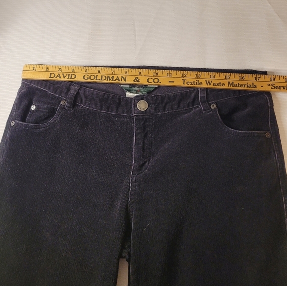 Woolrich 1215 Black Corduroy Straight Leg Pants sz 12 - Picture 7 of 10